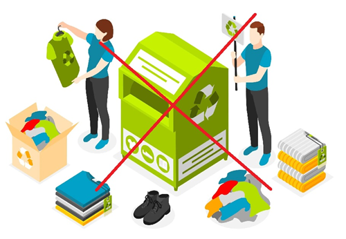 Temporanea sospensione del servizio di raccolta degli indumenti usati